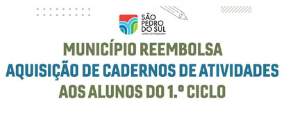 Municpio reembolsa a aquisio de cadernos de atividades