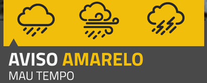 Aviso Amarelo - Chuva, Vento e neve