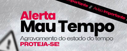 Aviso Amarelo e Laranja - Chuva Forte